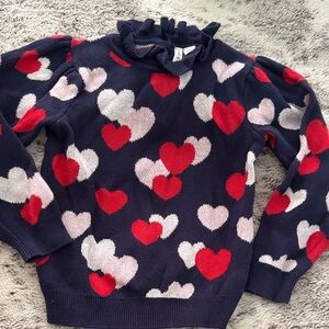 Janie & Jack Heart Patterned Sweater